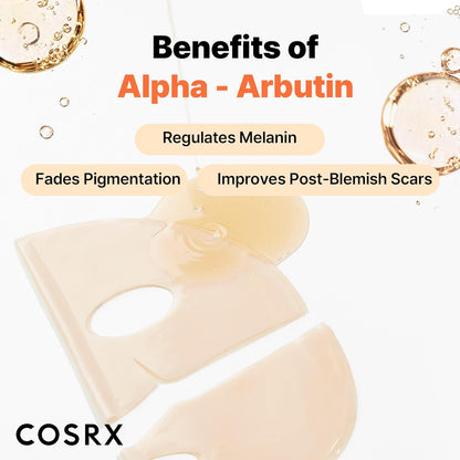 the Alpha-Arbutin Discoloration Care Hydrogel Face Masks 3EA with Niacinamide, Glutathione & Tranexamic Acid, Collagen Face Mask, Travel Essentials, Overnight Face Mask, Korean Skin Care