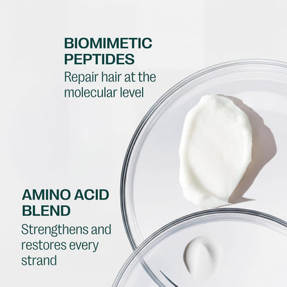 Restorative Peptide Hair Mask – Deep Repair in 2 Minutes, Hydration & Shine, Murumuru & Babassu Butters, Hyaluronic Acid, Strengthens & Smooths Damaged Hair (7 Oz)