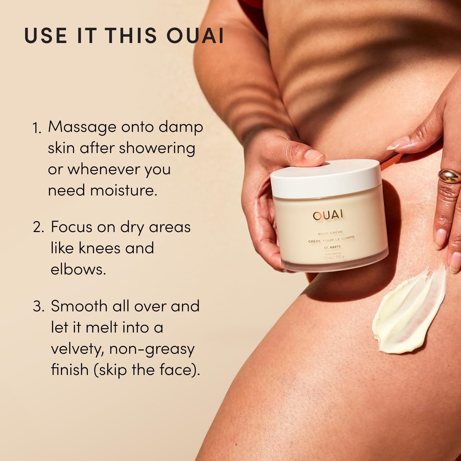 Body Cream, St. Barts - Hydrating Whipped Body Cream with Cupuaçu Butter, Coconut Oil and Squalane - Softens Skin and Delivers Healthy-Looking Glow - Sulfate-Free Skin Care (7.5 Oz)