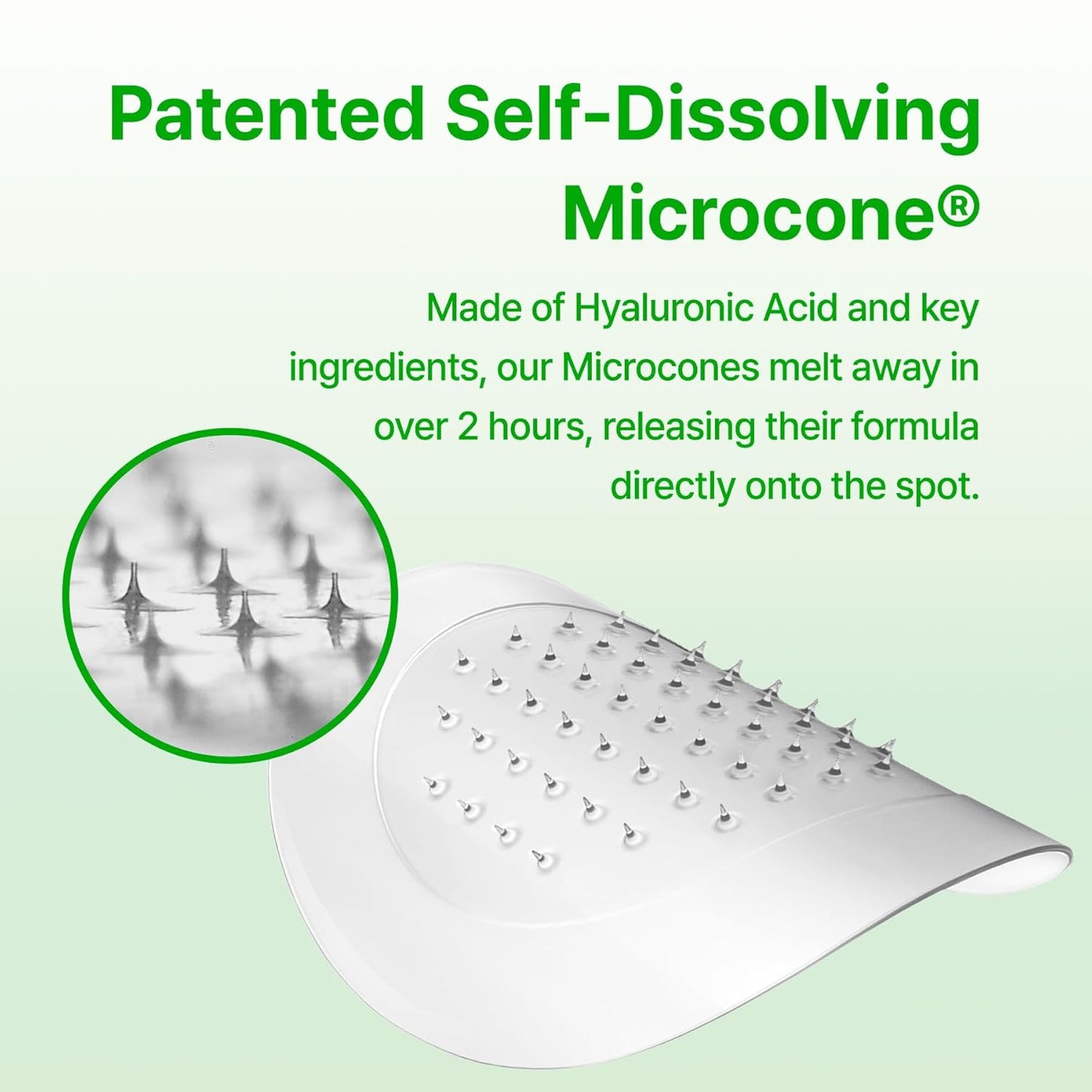 Trouble Care Microcone Acne Patch, Spot Care for Early Pimple and Zits, Hydrocolloid & Niacinamide for Blemishes (Regular Size 24Count)