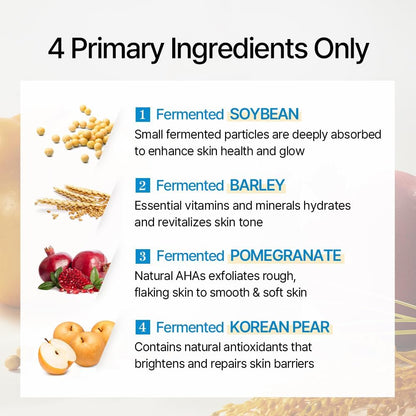 Bean Essence Exfoliating, AHA Moisturizer for Hydrating, Fermented Bean Extract, Gentle Formula for Smooth Skin 50Ml / 1.69 Fl.Oz. Korean Glass Skin Care