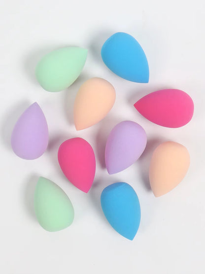 10 件 Mini Makeup Sponge Powder Puff Beauty Sponge for Makeup Concealer Liquid Foundation Face Cosmetic Puff Make up Sponge