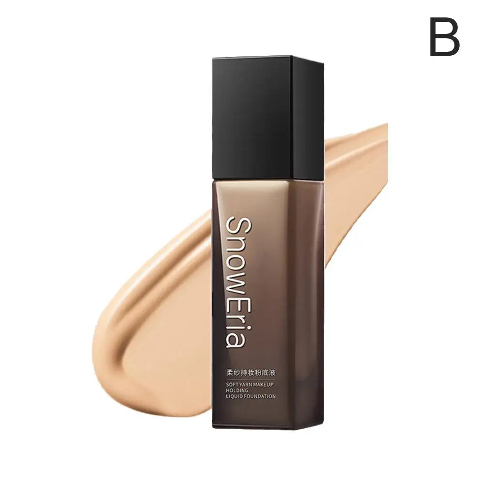 LOOKAVE Liquid Foundation Long Lasting Full Coverage Flawless Soft Matte Foundation Base Makeup Moisturizing Concealer CC Cream