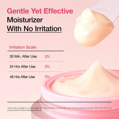 Peach Niacinamide Cream, Hydrating Face Moisturizer with Collagen, Vitamin B12, Ceramide & Panthenol, Barrier Repair for Dry Skin, Glowing Glass Skin, Korean Skincare, 1.69 Fl.Oz.