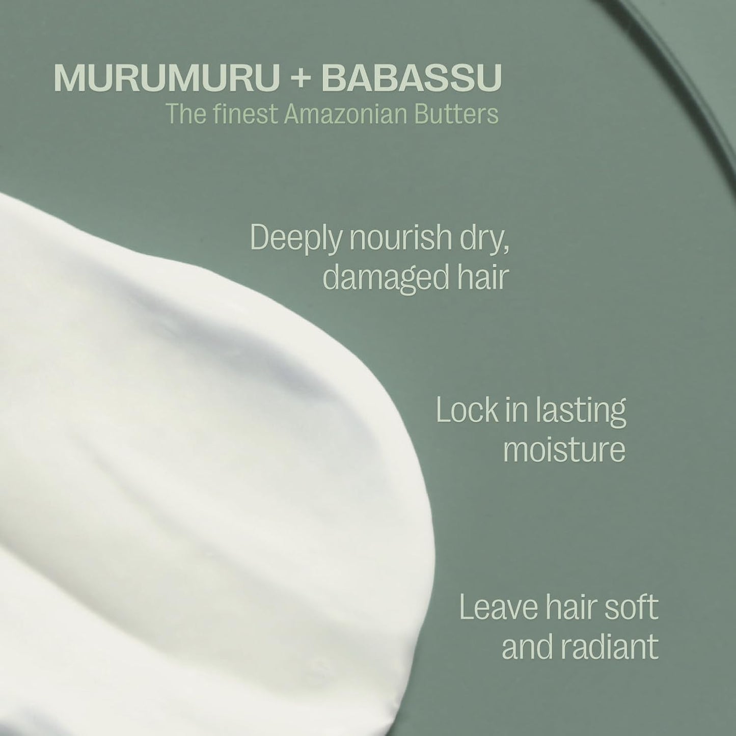 Restorative Peptide Hair Mask – Deep Repair in 2 Minutes, Hydration & Shine, Murumuru & Babassu Butters, Hyaluronic Acid, Strengthens & Smooths Damaged Hair (7 Oz)