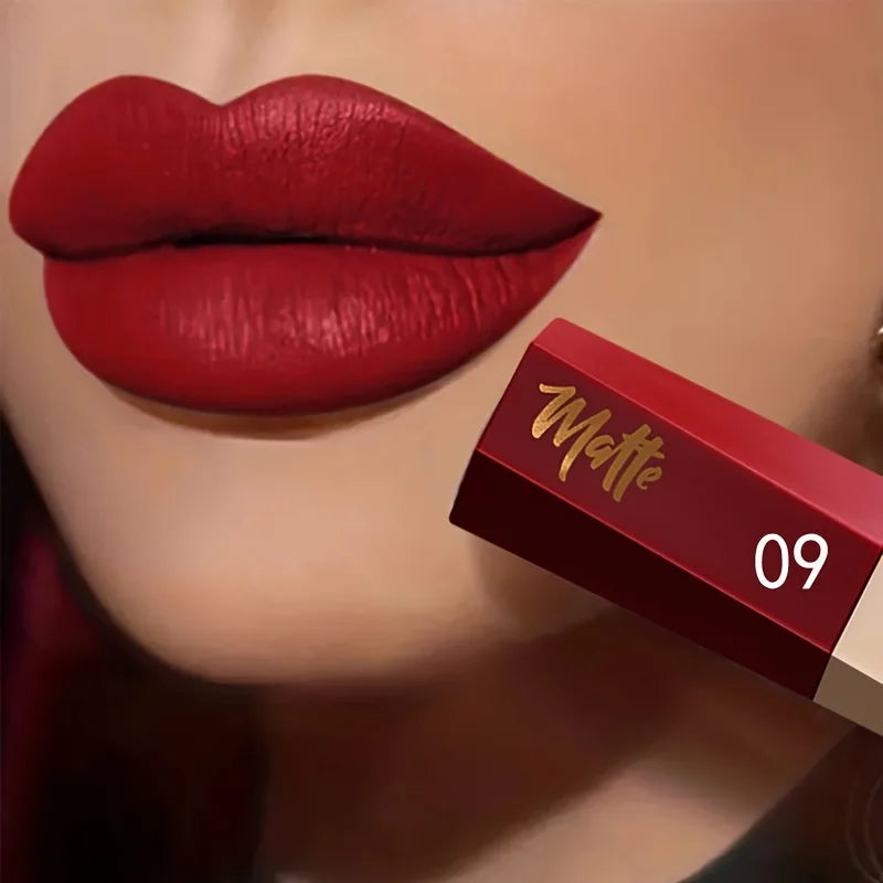Velvet Matte Liquid Lipstick, Waterproof Long Lasting Lip Makeup, Lightweight Fog Matte Lipstick Gift for Her