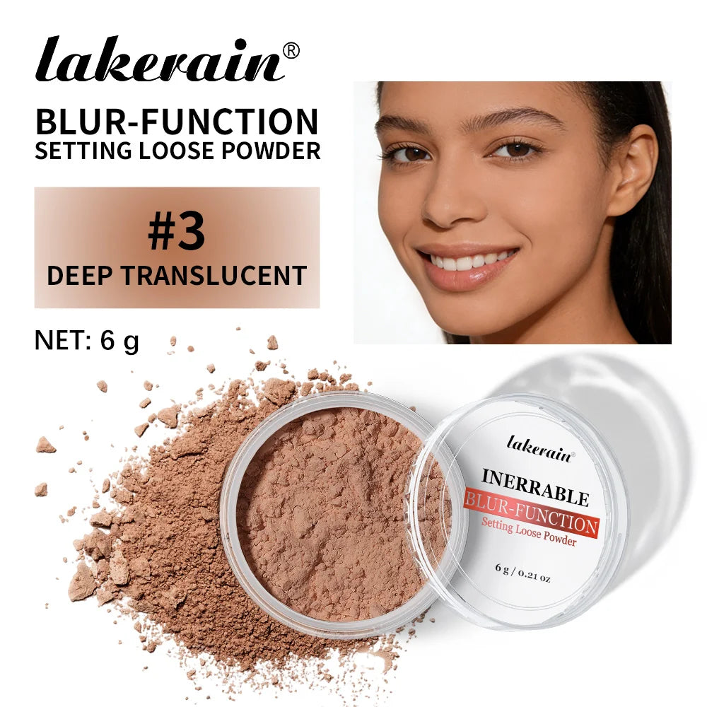 Loose Baking Setting Powder Long Lasting Oil Control Natural Face Matte Waterproof Brightening Loose Powder Makeup Cosmetics