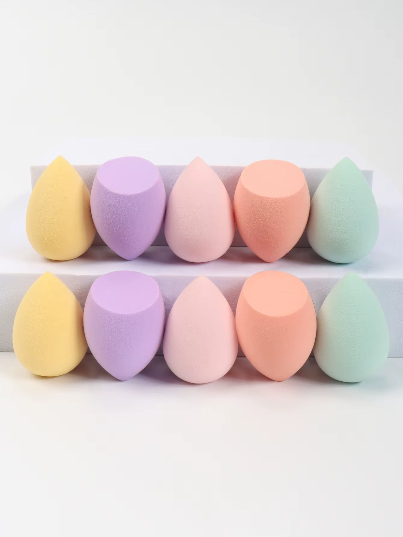 10 件 Mini Makeup Sponge Powder Puff Beauty Sponge for Makeup Concealer Liquid Foundation Face Cosmetic Puff Make up Sponge