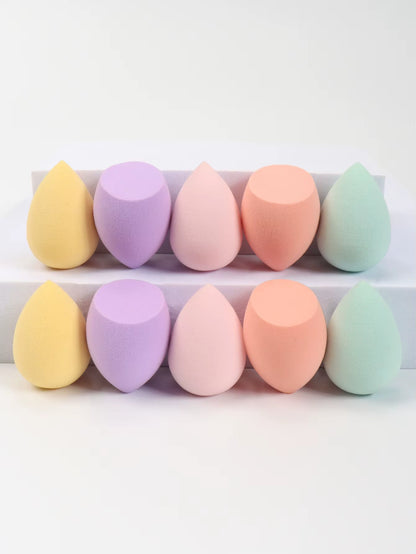 10 件 Mini Makeup Sponge Powder Puff Beauty Sponge for Makeup Concealer Liquid Foundation Face Cosmetic Puff Make up Sponge