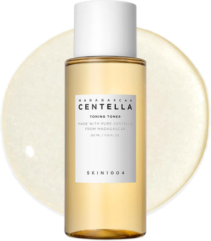 Centella Toning Toner 7.10 Fl.Oz, 210Ml, Korean Face Toner with Madagascar Centella Asiatica & Hyaluronic Acid for Hydrating, Soothing and Moisturizing, PHA Exfoliator, Korean Skin Care