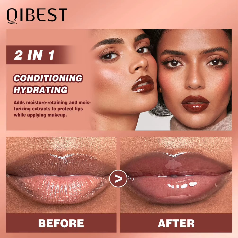 Crystal Lip Balm Moisturizing Lip Gloss Oil Jelly Lipgloss Long Lasting Liquid Lipstick Hydrating Tinted Lip Serum Makeup