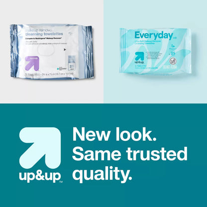 Everyday Ultra-Soft Makeup Remover Cleansing Towelettes - Scented - Up&Up