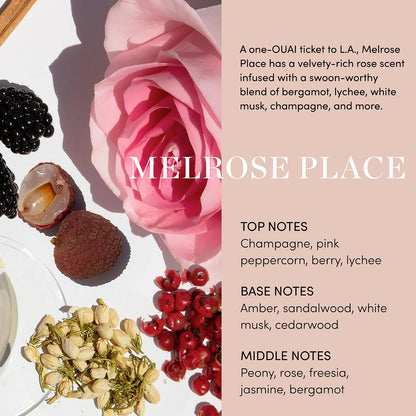 Body Cleanser, Melrose Place - Foaming Body Wash with Jojoba Oil and Rosehip Oil to Hydrate, Nurture, Balance and Soften Skin - Paraben, Phthalate and Sulfate Free Skin Care Products (10 Fl Oz)