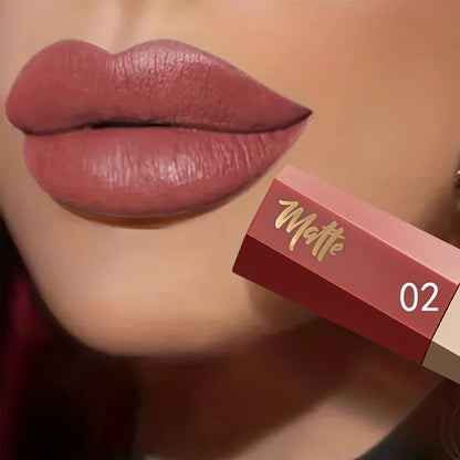 Velvet Matte Liquid Lipstick, Waterproof Long Lasting Lip Makeup, Lightweight Fog Matte Lipstick Gift for Her