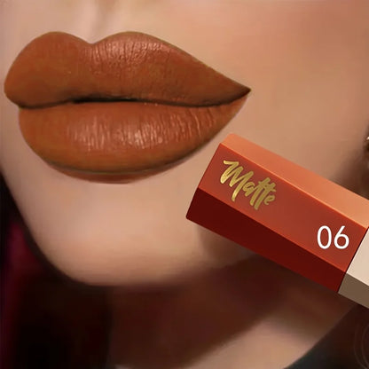 Velvet Matte Liquid Lipstick, Waterproof Long Lasting Lip Makeup, Lightweight Fog Matte Lipstick Gift for Her