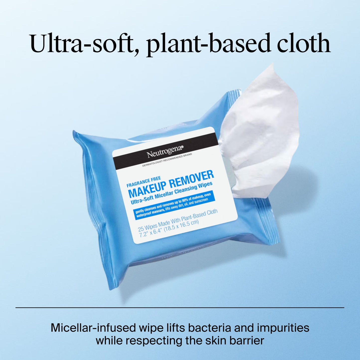 Fragrance-Free Cleansing Makeup Remover Face Wipes, 21 Ct