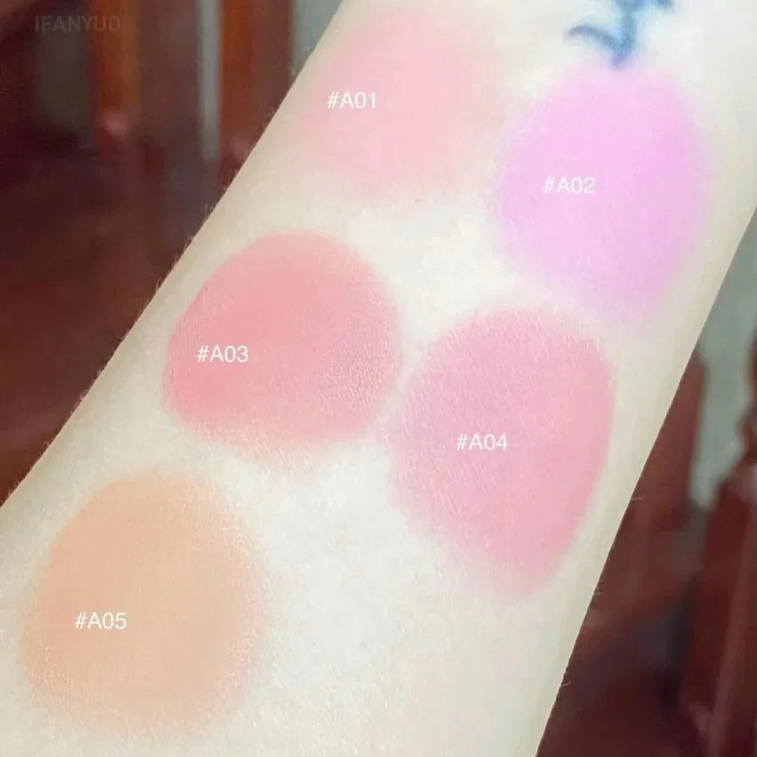 Cheek Blush Pigment Tube Moisturizing Rouge Blush Professional Cosmetic for Face Blusher Lasting Liquid Blush Brightening Makeup