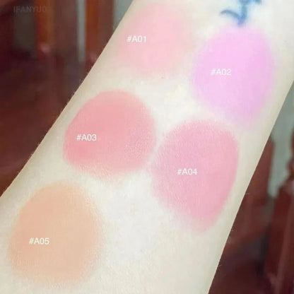 Cheek Blush Pigment Tube Moisturizing Rouge Blush Professional Cosmetic for Face Blusher Lasting Liquid Blush Brightening Makeup