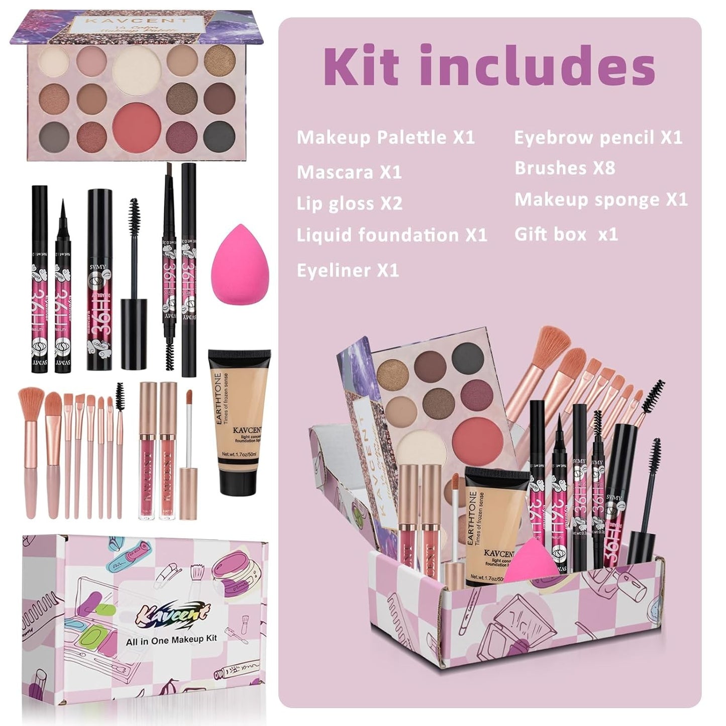 Makeup Kit for Women Teen Girls Full Kit Makeup Sets for Teens Eyeshadow Makeup