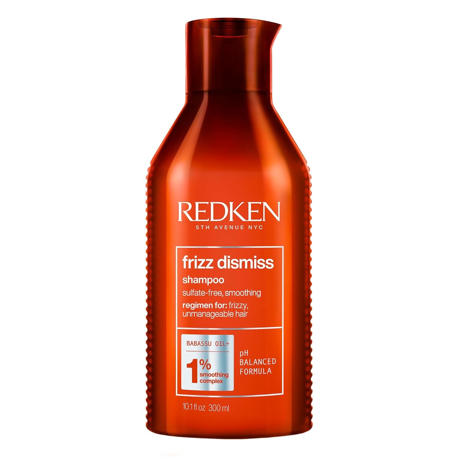 Redken Frizz Dismiss Shampoo for Frizzy Hair - Provides Smoothness & Shine, Weightless Frizz Control, Sulfate-Free