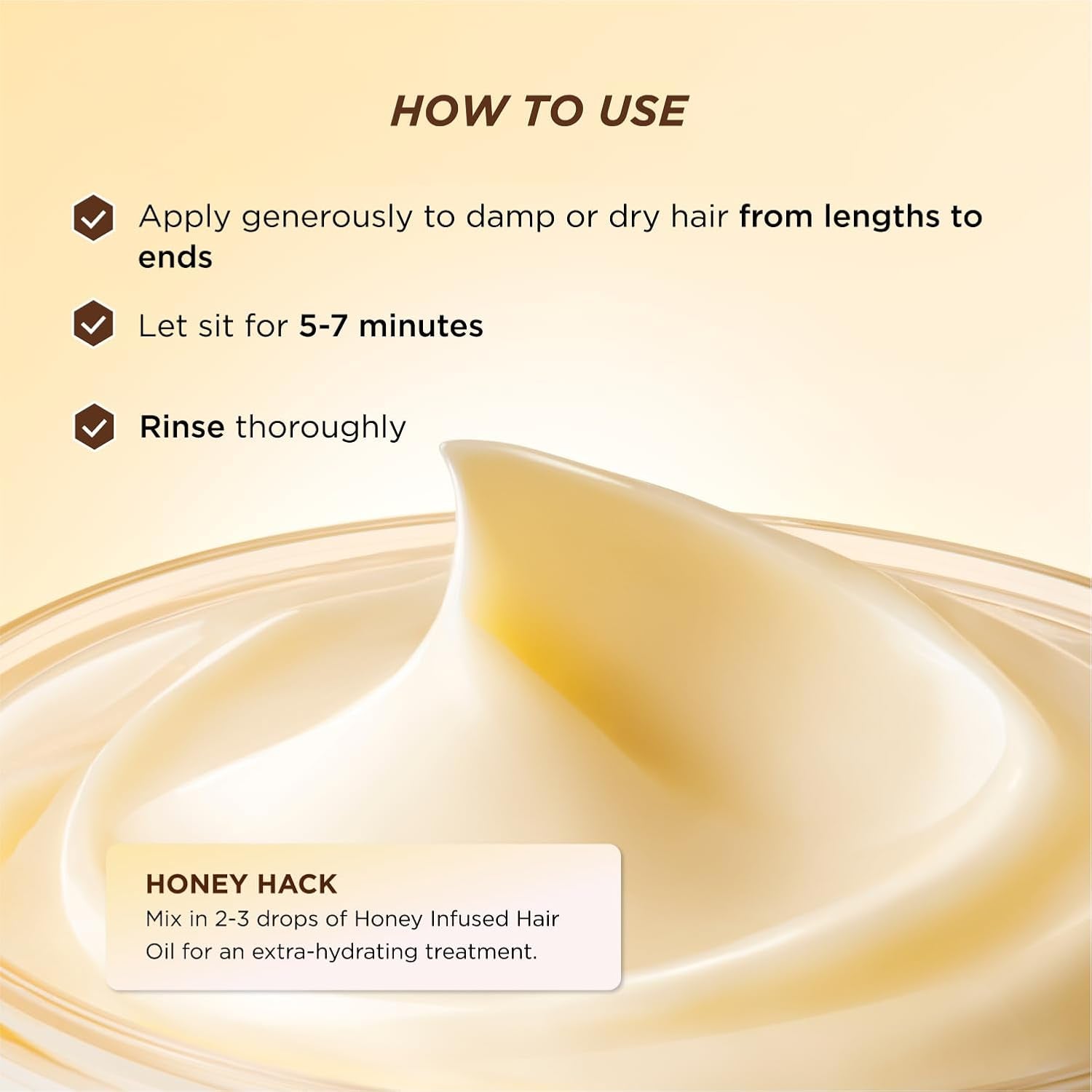 Honey Gloss Ceramide Therapy Hair Mask Mini – Deep Repair & Hydration with Mirsalehi Honey, Ceramides & Hyaluronic Acid, 2.5 Fl Oz