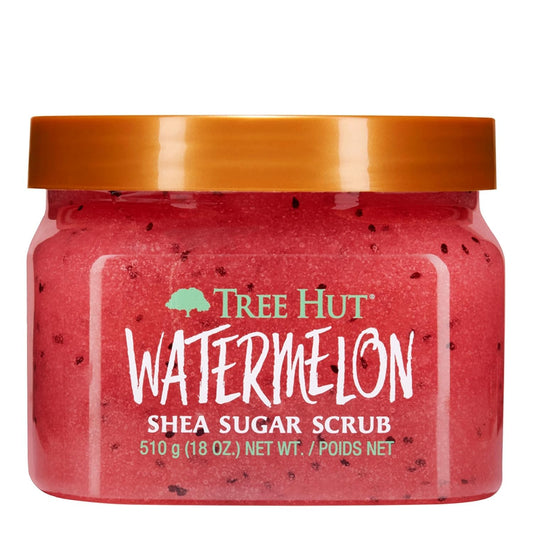 Watermelon Body Scrub, Exfoliating & Hydrating Sugar Scrub with Shea Butter & Essential Oils, Smooth Skin, Body Exfoliator for All Skin Types, Self Care Gifts for Women, Vegan, 18 Oz
