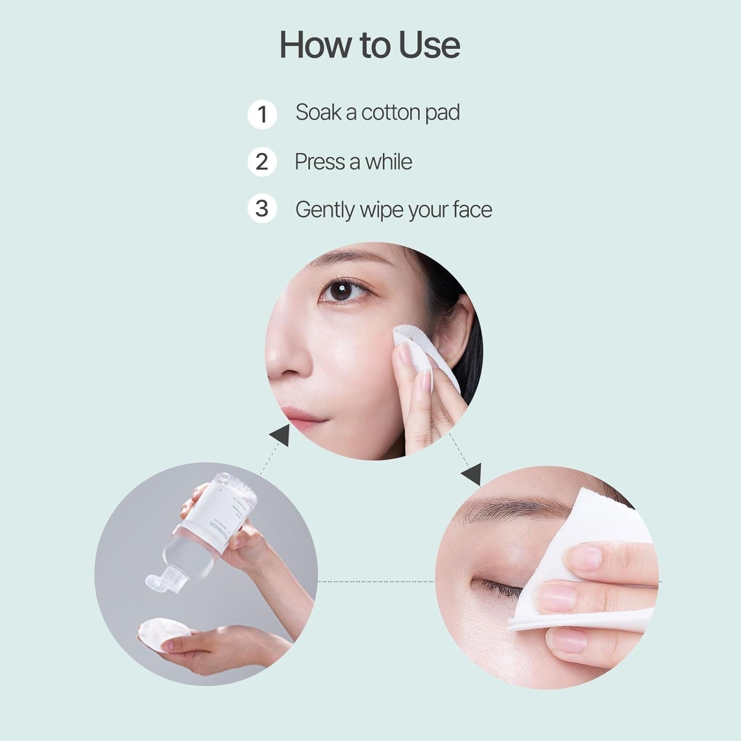 Centella Cleansing Water 10.14 Fl Oz / 300Ml Face Cleanser for Sensitive Skin Centella Asiatica Aloe Vera Korean Glass Skin Care