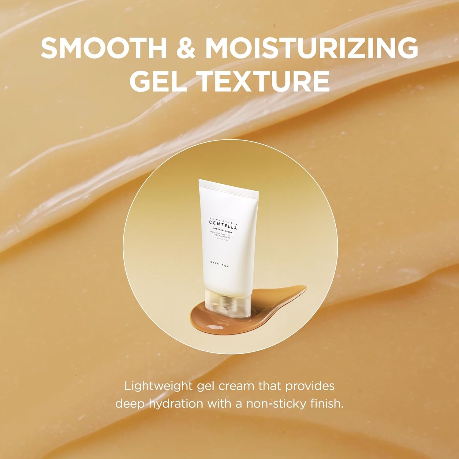 Centella Soothing Cream, Face Moisturizer with Centella Asiatica, Korean Centella Moisturizer Cream for Soothing & Skin Barrier Support, Cica Gel Cream, Korean Skin Care, 2.53 Fl.Oz / 75Ml