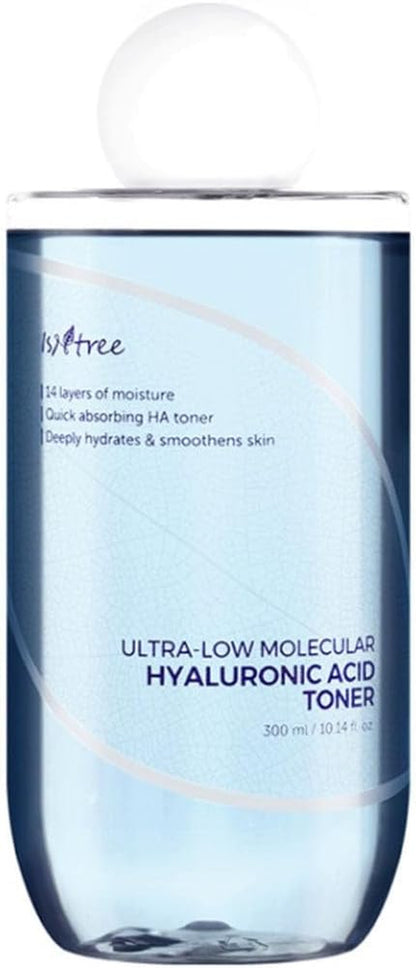 Ultra-Low Molecular Hyaluronic Acid Toner 300Ml, 10.14 Fl.Oz | Korean Skincare | Quick Absorbing | Deep Hydration & Skin Smoothing | Vegan & Fragrance-Free
