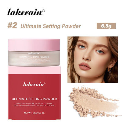 Loose Baking Setting Powder Long Lasting Oil Control Natural Face Matte Waterproof Brightening Loose Powder Makeup Cosmetics