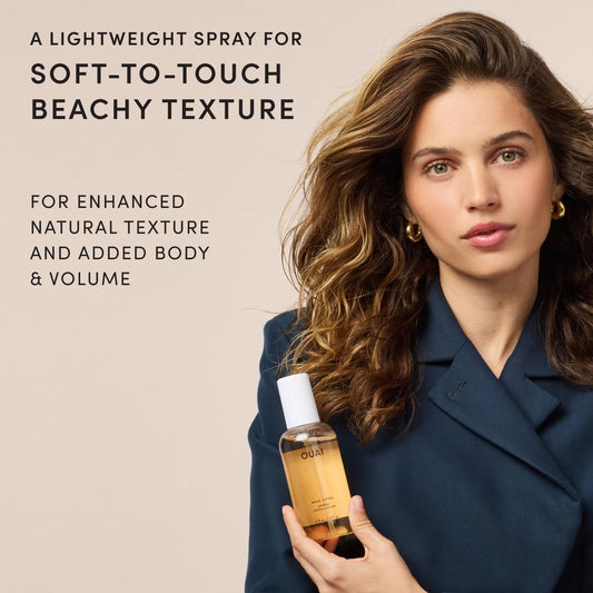 Wave Spray - Texture Spray for Hair with Coconut Oil & Rice Protein - Adds Texture, Volume & Shine for Beach Waves - Paraben Free, Safe for Color & Keratin-Treated Hair (6 Fl Oz)