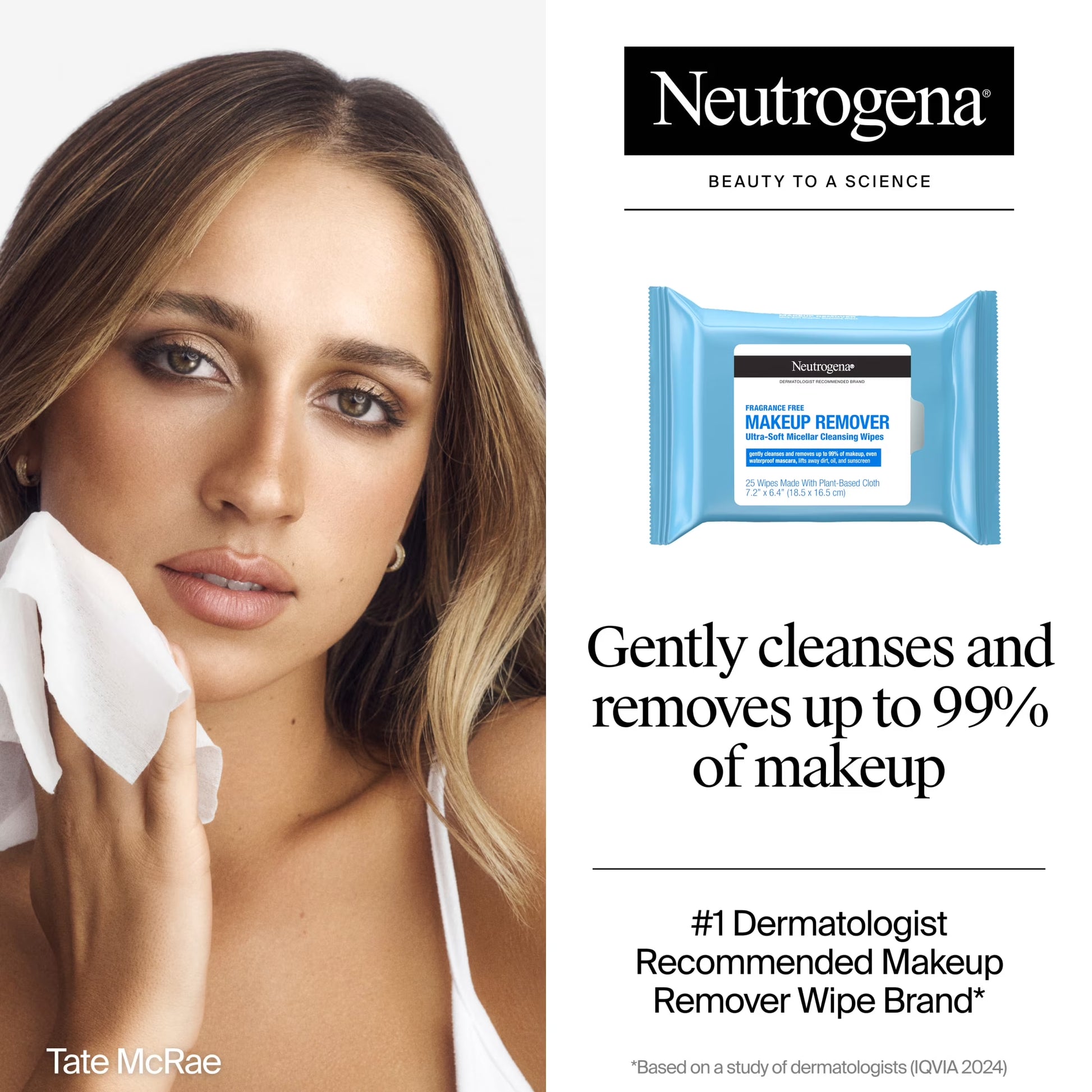Fragrance-Free Cleansing Makeup Remover Face Wipes, 21 Ct