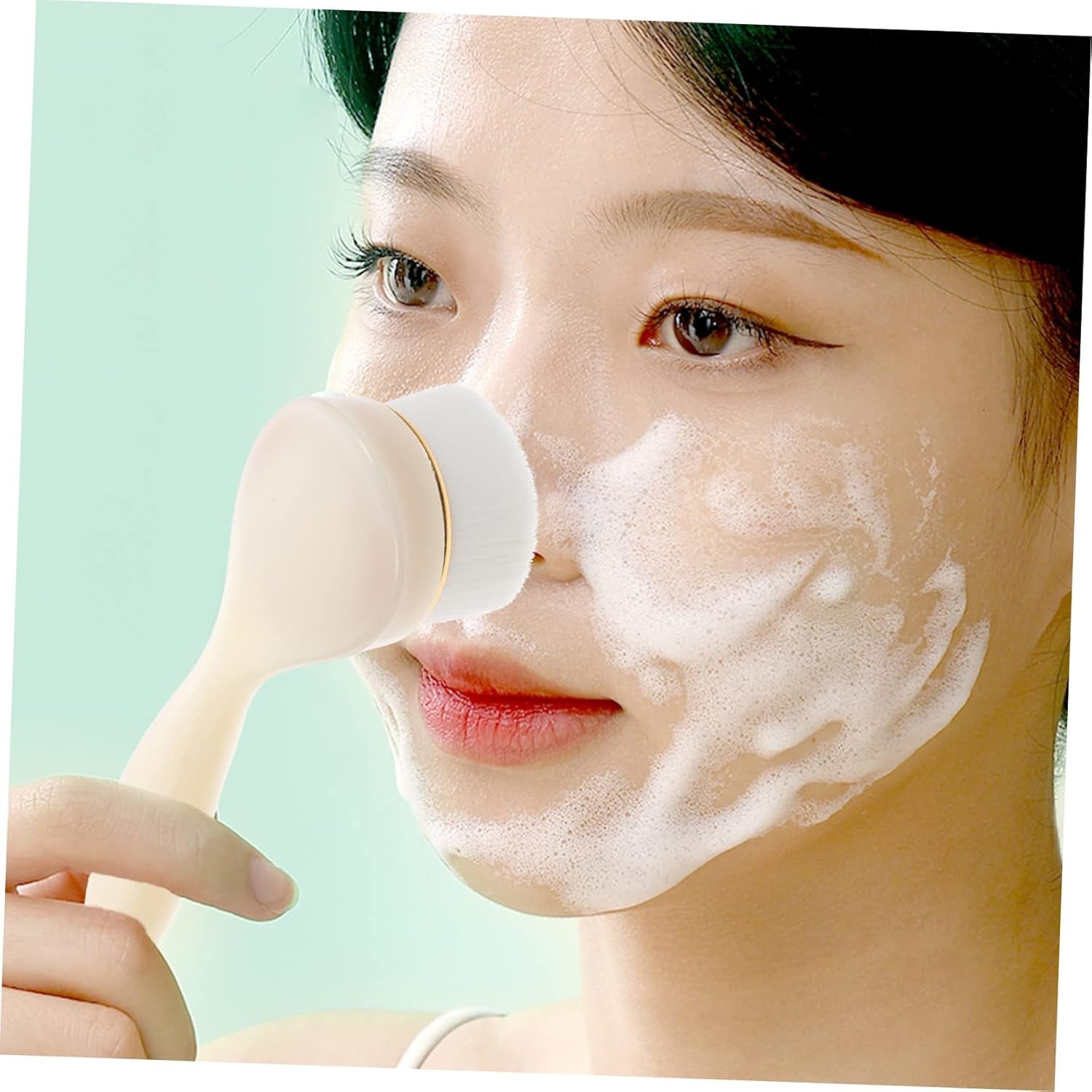 Facial Wash Instrument Electric Face Cleanser Brush for Women Exfoliating Face Brush Soft Bristles for Home Travel
