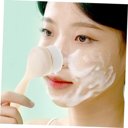 Facial Wash Instrument Electric Face Cleanser Brush for Women Exfoliating Face Brush Soft Bristles for Home Travel