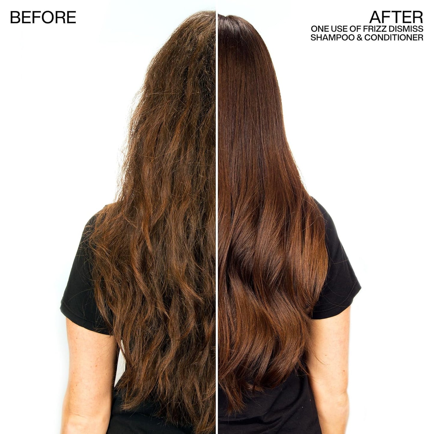 Redken Frizz Dismiss Shampoo for Frizzy Hair - Provides Smoothness & Shine, Weightless Frizz Control, Sulfate-Free