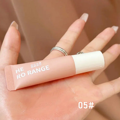 Cheek Blush Pigment Tube Moisturizing Rouge Blush Professional Cosmetic for Face Blusher Lasting Liquid Blush Brightening Makeup