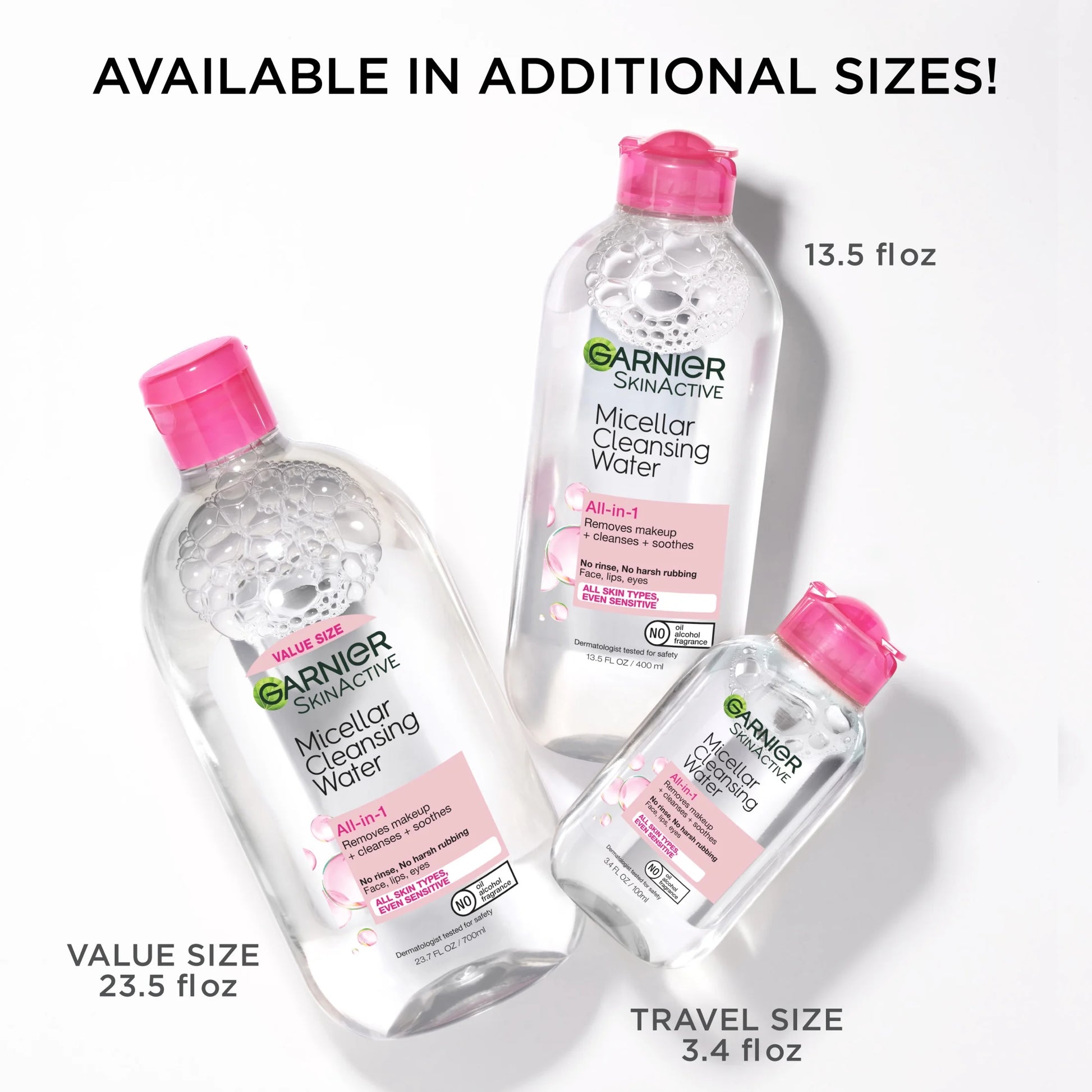 Skinactive Micellar Cleansing Water All in 1 Makeup Remover, Face Cleanser, 23.7 Fl Oz