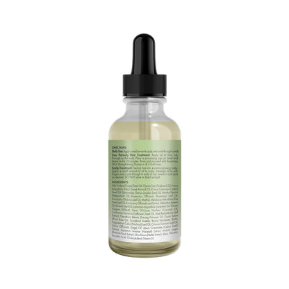 Rosemary & Mint Light Hair Oil, Split Ends & Dry Scalp Treatment - Infused with Biotin & Essential Oils for Strengthening, Soothing, Moisturizing & Encouraging Longer Hair (2 Oz)