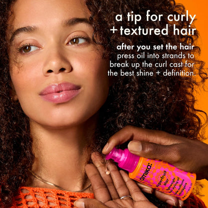 Superfruit Star Lightweight Hair Styling + Heat Defense Oil | Heat Protection, Strengthen + Reduce Breakage, Smooth Frizz, Add Glossy Shine | for All Hair Types
