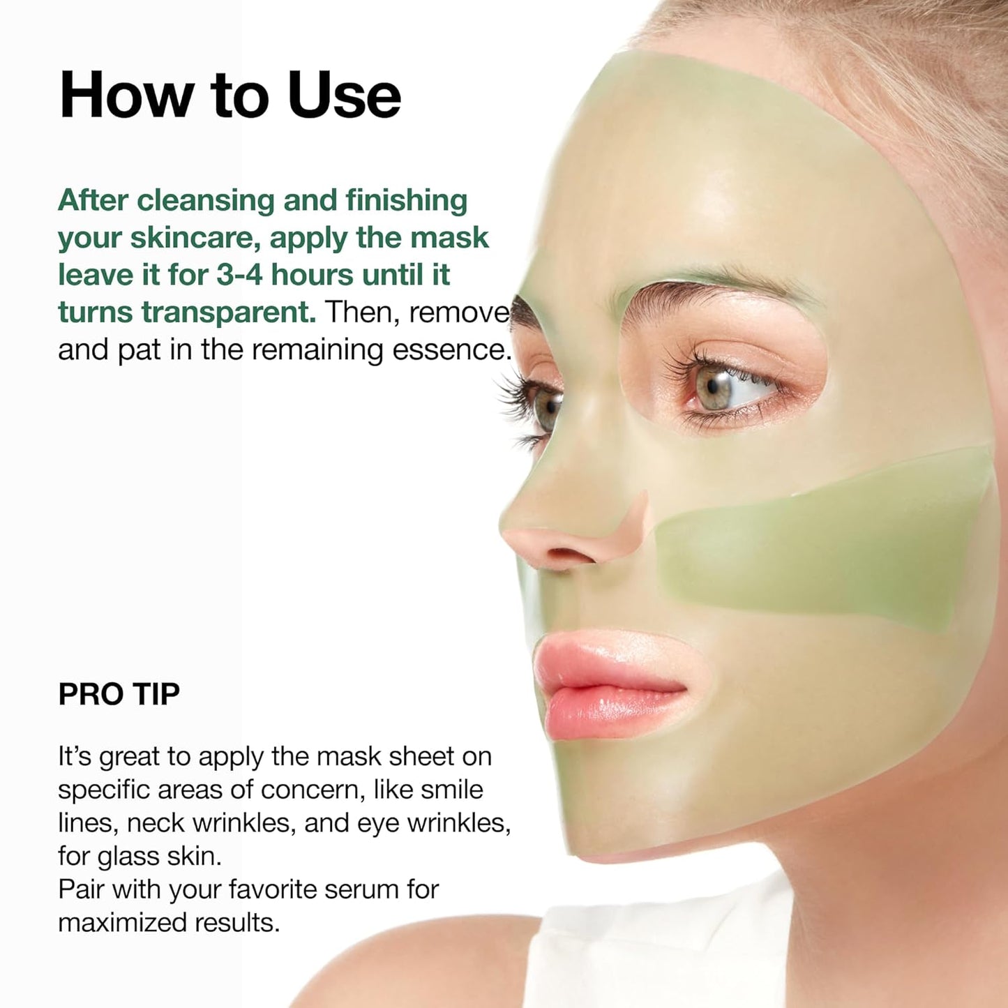 Heartleaf 70 Soothing Collagen Mask, Overnight Face Mask for Sensitive Skin, Hyaluronic Acid, Hydrating Facial Mask, Redness Relief, Natural Color, Korean Skincare, 1.34 Fl.Oz/4Ea