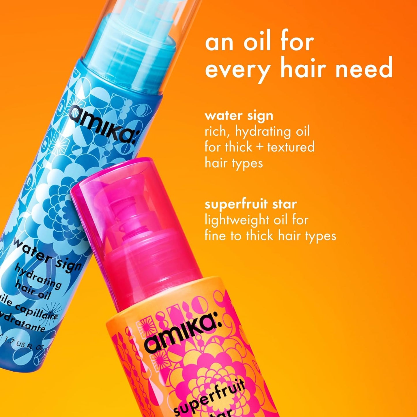 Superfruit Star Lightweight Hair Styling + Heat Defense Oil | Heat Protection, Strengthen + Reduce Breakage, Smooth Frizz, Add Glossy Shine | for All Hair Types