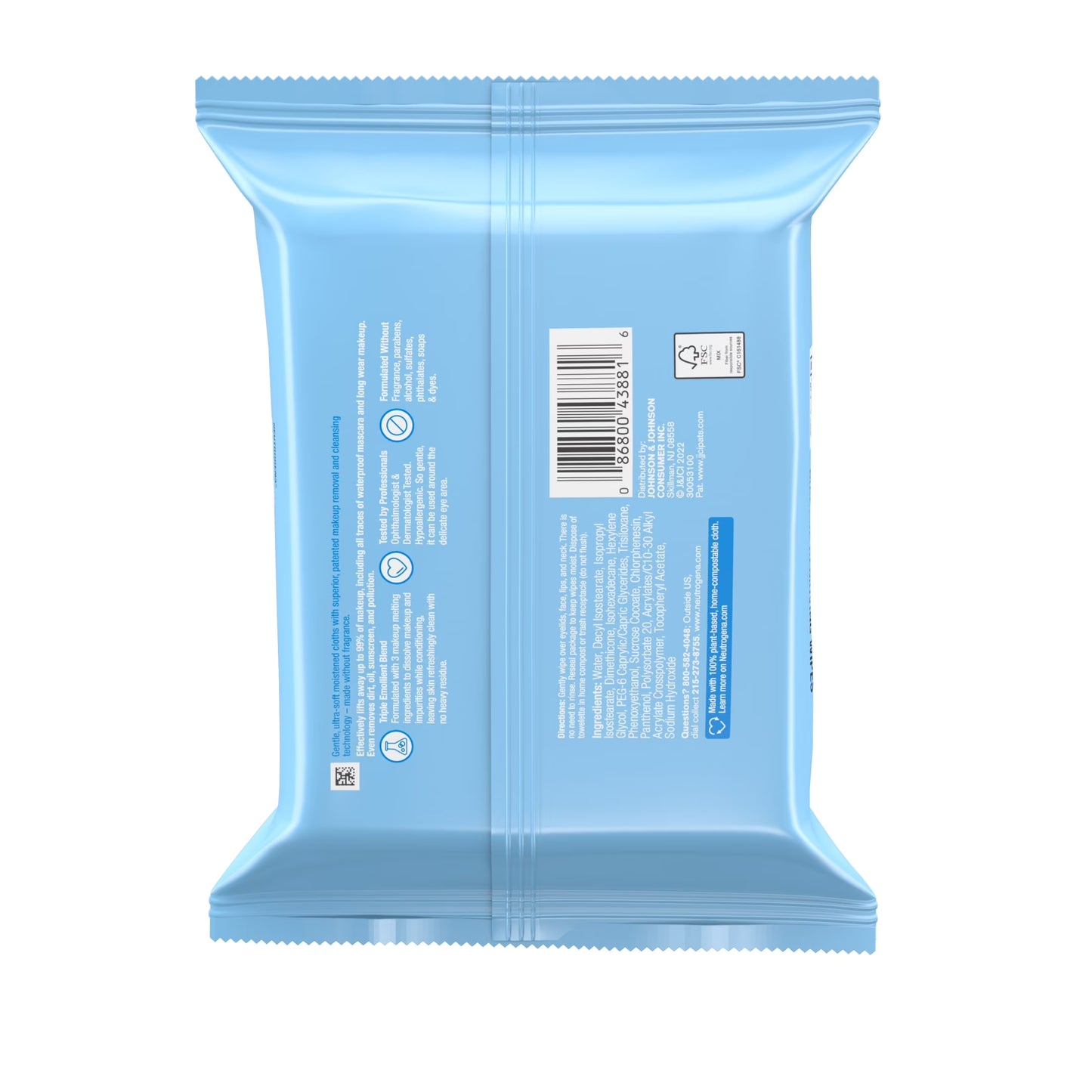 Fragrance-Free Cleansing Makeup Remover Face Wipes, 21 Ct
