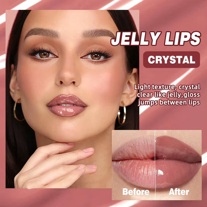 Crystal Lip Balm Moisturizing Lip Gloss Oil Jelly Lipgloss Long Lasting Liquid Lipstick Hydrating Tinted Lip Serum Makeup