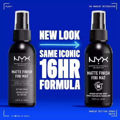 NYX Professional Makeup Long Lasting Makeup Setting Spray - Matte Finish - 2.03 Fl Oz